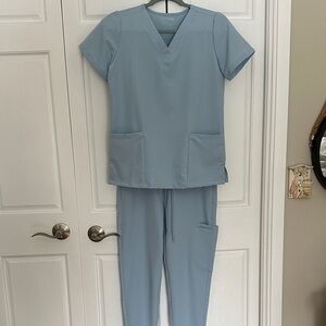 Mandala Scrubs Set Light Blue XS